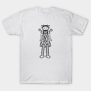 Text Robot Girl T-Shirt